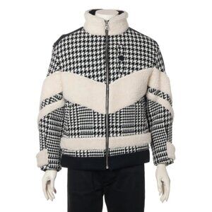 Phenomenon Houndstooth Wool Jacket White x Black
